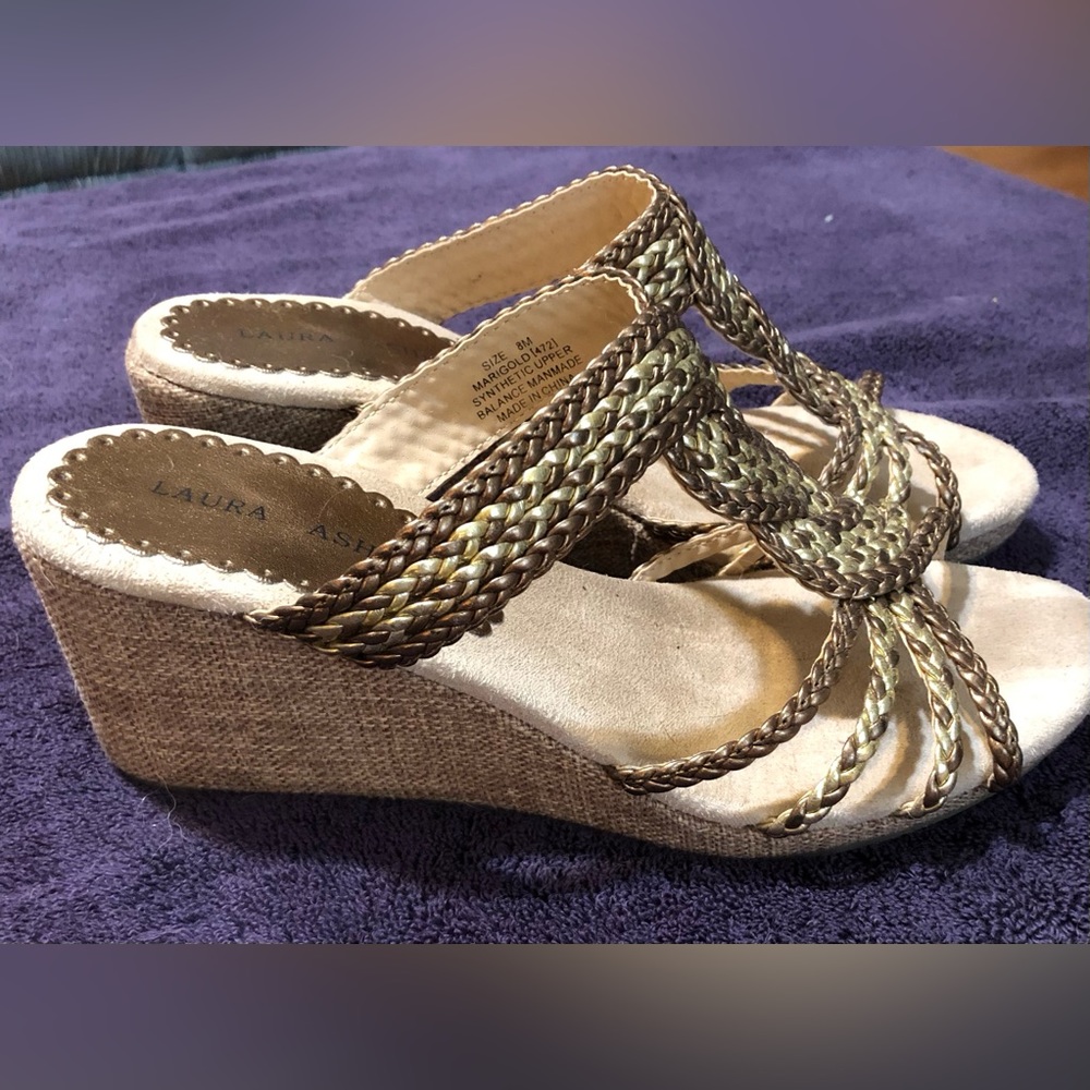Gold sandals